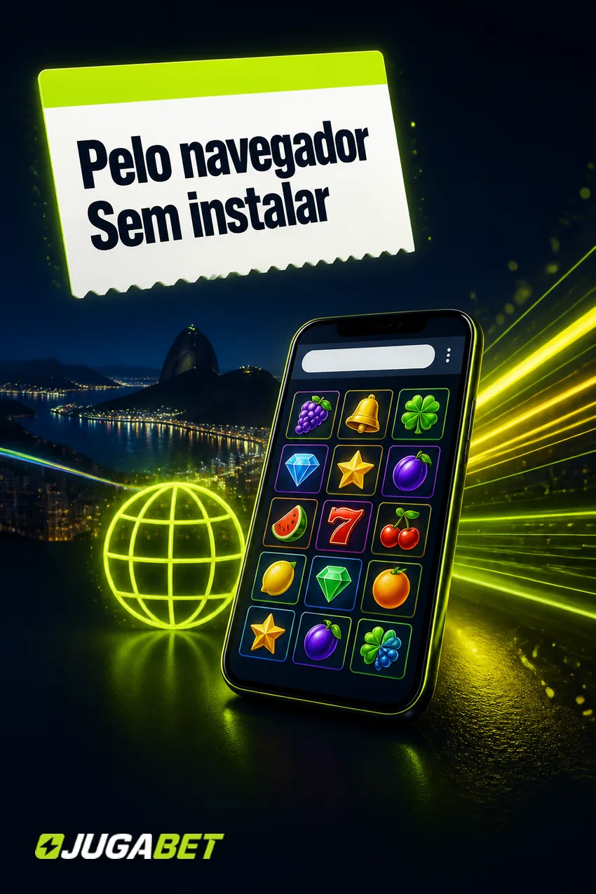 Celular mostrando o site aberto